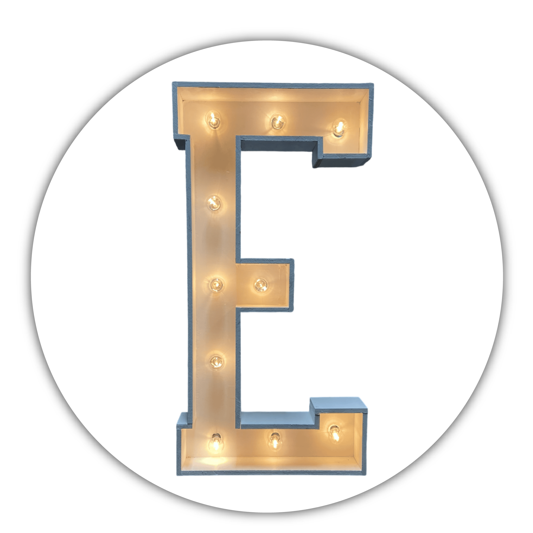 Lichtletter "E"